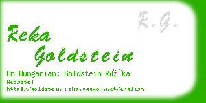reka goldstein business card